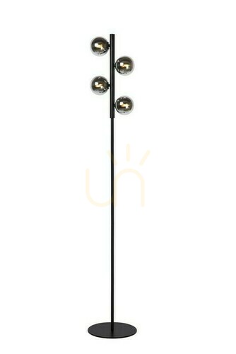 Skontrolujte Stojacia lampa Lucide TYCHO čierna oceľ a sklo 4xG9 45774/04/30