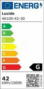 Plafón Lucide TALOWE čierny LED 42W 60 cm 46100/42/30 small 5