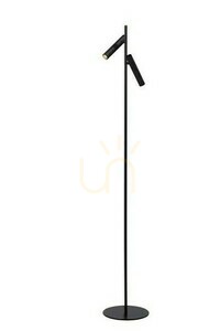 Stojacia lampa Lucide Philon 79781/10/30 čierna LED 2x4,5 W 3000 K 140 cm stmievateľná small 0