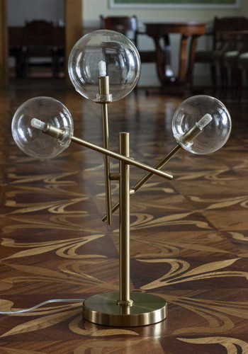 Skontrolujte Stolová lampa Max Light Lollipop T0035 mosadz 3x40W 57 cm