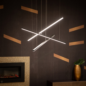 Závesné svietidlo Max Light Trio P0311 LED 58W čierne 100 cm small 1