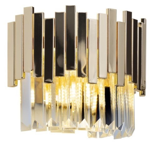 Skontrolujte Nástenné svietidlo Max Light Trend W0251 zlaté 3xG9 krištáľové