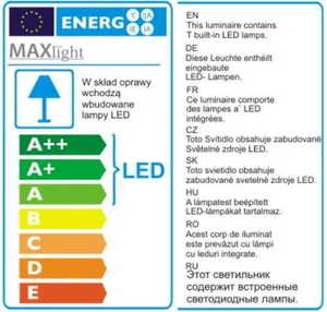 Závesné svietidlo Max Light Coffee P0372 čierne LED 7 W 3000 K small 2