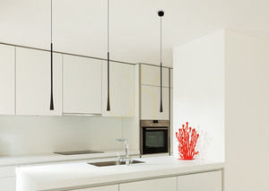 Závesné svietidlo Max Light Coffee P0373 čierne LED 7W 3000K kovové 160 cm small 3