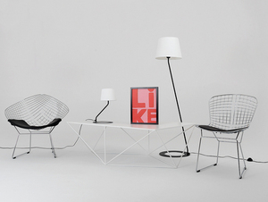 Stolná lampa SHADE TABLE - biela, čierne tienidlo small 2