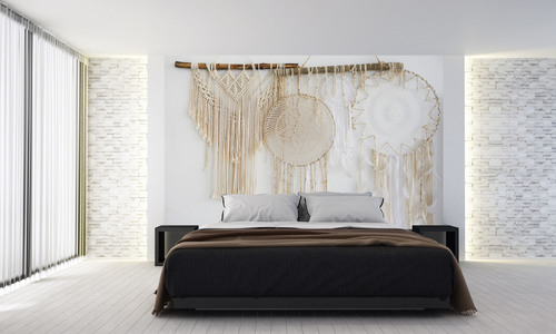 Skontrolujte Tapety Boho, lapač snov, makramé, prírodné materiály, pierka, nástenné dekorácie