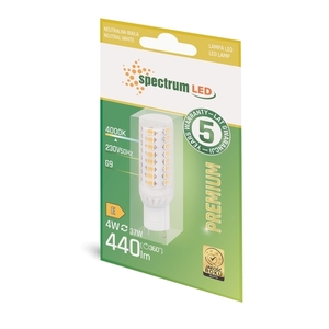 LED žiarovka G9 230 V, 4 W, NW, SMD, 5-ročné prémiové spektrum small 1