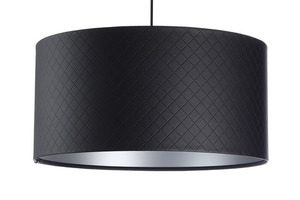 Valček na lampu Koža prešívaná diamantmi E27 60W čierna strieborná small 7