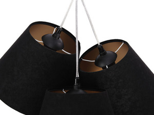 Trojité závesné svietidlo do kuchyne BUCKET E27 60W čierna / zlatá 3 Trojité závesné svietidlo do kuchyne BUCKET E27 60W čierna / zlatá small 3