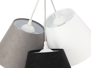 Trojitá stolová lampa BUCKET E27 60W biela / šedá / čierna small 3
