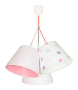 Dievčenské izbové svietidlo BUCKET E27 60W stars, ružové small 0
