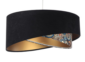 Závesné stropné svietidlo Elegance 60W E27 čierna / etnické vzory / zlatá 0 Závesné stropné svietidlo Elegance 60W E27 čierna / etnické vzory / zlatá small 0