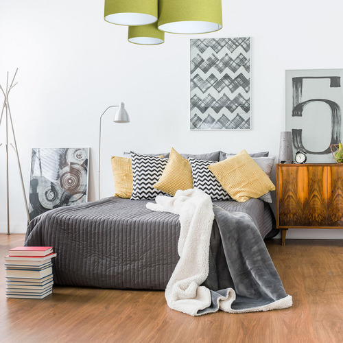 Skontrolujte Stropná lampa Elements 60W E27 zeleno / biela plsť