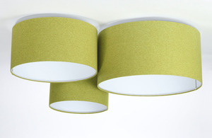 Stropná lampa Elements 60W E27 zeleno / biela plsť small 2