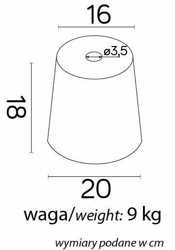 Náhľad Základ pre záhradnú lampu SU-MA Fundament Mini 9 kg Základ pre záhradnú lampu SU-MA Fundament Mini 9 kg