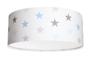 Luminance E27 60W LED stropné svietidlo pre chlapca s bielymi / sivými / modrými hviezdičkami small 1