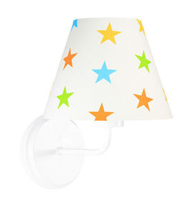 Nástenná lampa pre deti Raggio E27 60W drevo / kov, farebné hviezdičky 3 Nástenná lampa pre deti Raggio E27 60W drevo / kov, farebné hviezdičky small 3