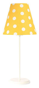 Stolná lampa pre dieťa Ombrello 60W E27 50cm zlaté / biele bodky small 0