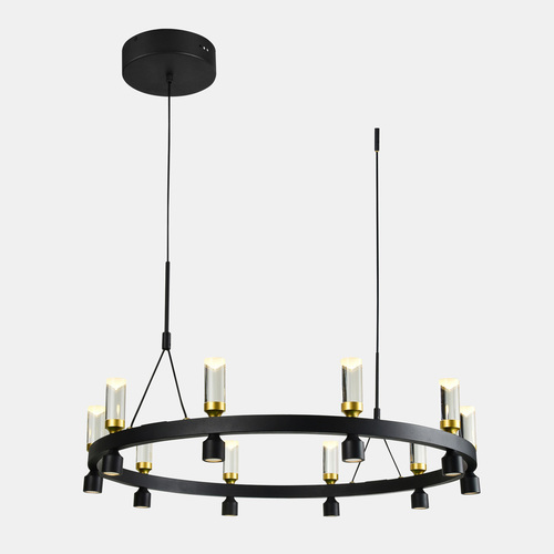 Skontrolujte Závesná LED lampa Italux Almelo čierna 49W 3000K PND-83812-20