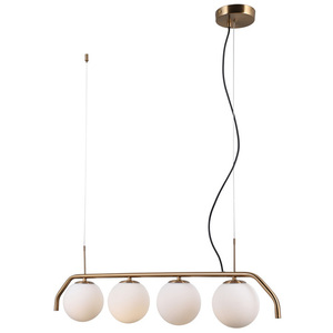 Závesné svietidlo Italux Carimi 4x LED mosadzné biele PND-3300-4-HBR small 1