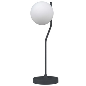 Stolová lampa Italux Carimi LED čierna biela oceľ sklo TB-3300-1-BK small 0