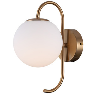 Nástenné svietidlo Italux Gela mosadz biela LED WL-5500-1-HBR small 1