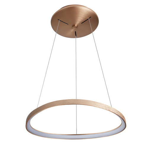 Skontrolujte Závesné LED svietidlo Italux Morfi hnedé biele 48W 65 cm 5355-848ROP-GB-3