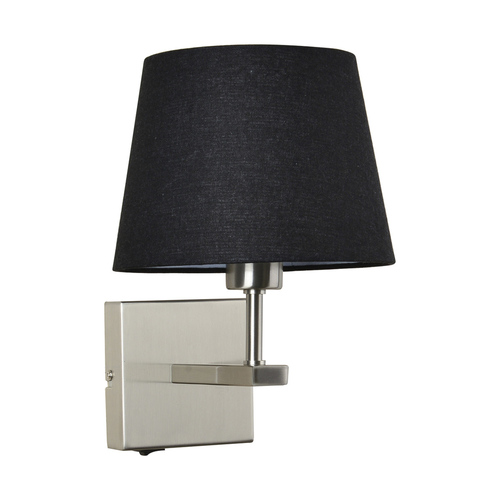 Skontrolujte Nočná lampa Italux Norte E27 čierna strieborná oceľová WL-1122-1-A-SN-RO-BL