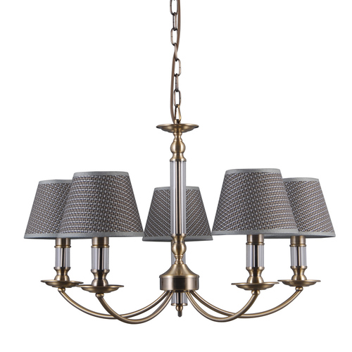 Skontrolujte Prívesná lampa Italux Zanobi E14 5x žiarovka sivá hnedá PND-43272-5
