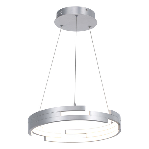 Skontrolujte Závesná LED lampa Italux Velar strieborná 40 cm MD16003097-1B SILVER