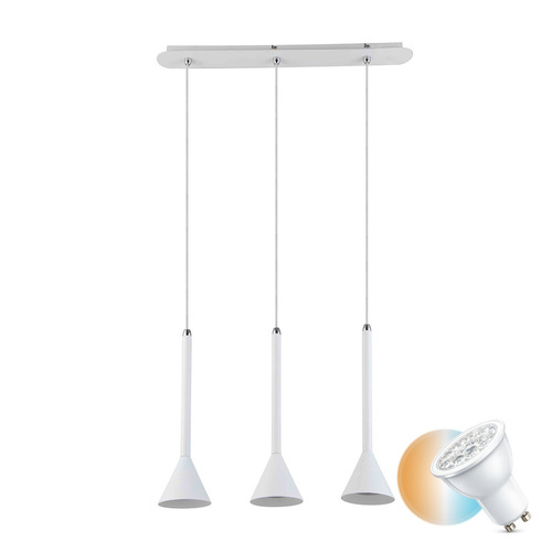 Skontrolujte Závesné svietidlo Italux Anela WH GU10 biele 3x50W FH31793-AJ13 WH