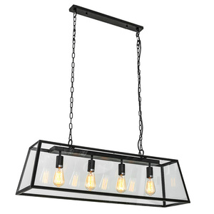 Závesná lampa Italux Laverno čierna matná E27 4x žiarovka MD-102721-4-B small 1