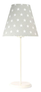 Sivá stolná lampa Ombrello 60W E27 50cm hviezdy small 0