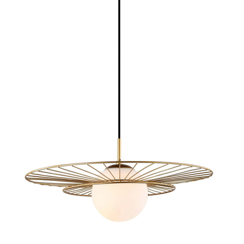 Skontrolujte Závesná lampa Italux Alison E27 biela zlatá MDM-4001/1 GD