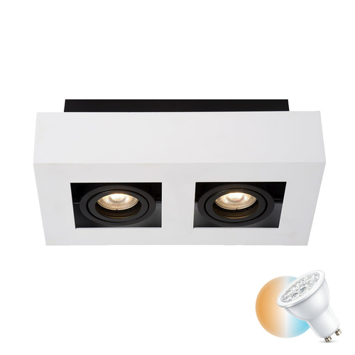 Skontrolujte Povrchové svietidlo Italux Casemiro biele GU10 2x LED IP20 IT8001S2-WH/BK