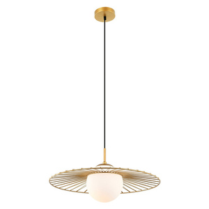 Závesné svietidlo Italux Sally E27 zlaté biele MDM-4003/1 GD small 1