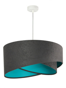 Závesná lampa pre mládež Elegance 60W E27 šedá / farby small 6