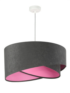Závesná lampa pre mládež Elegance 60W E27 šedá / farby small 8